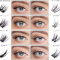 Alle Arten von Nanolash-Wimpern abgebildet